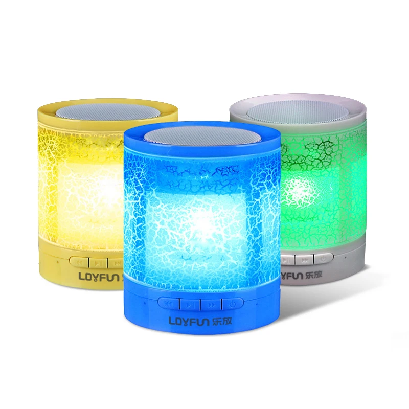

Wireless Bluetooth Speaker Portable Mini Loudspeaker Crack LED TF USB Subwoofer Wireless Speakers Mp3 Stereo Audio Music Player