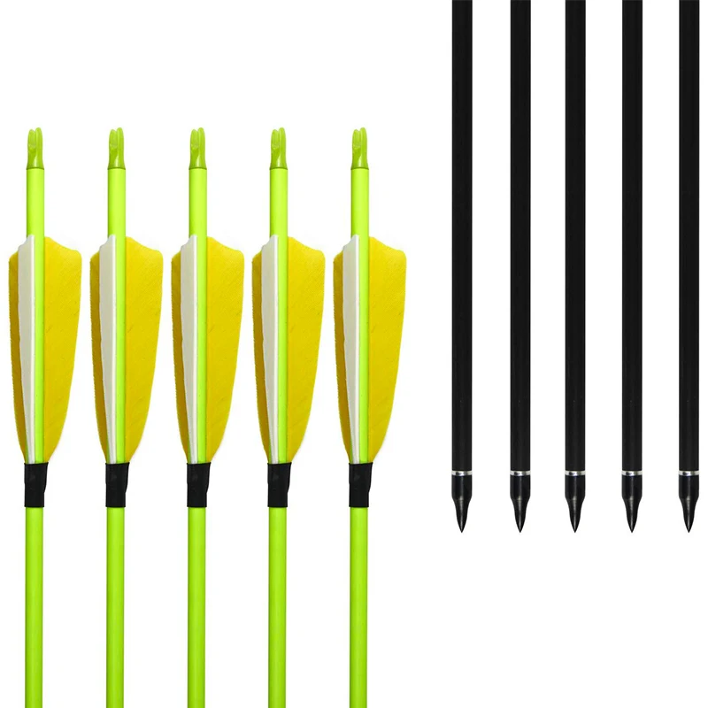 12pcs-Inals-Archery-Carbon-Arrows-Spine-300-600-ID6-2-Shafts-Turkey-Vanes-Points-for-Compound (2)