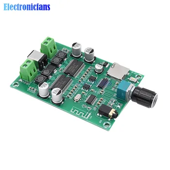 

DC 12V XH-A354 Bluetooth 5.0 20WX2 Audio Stereo Digital Amplifier Board Module YDA138-E Dual Channel HD AUX TF Card 20W + 20W