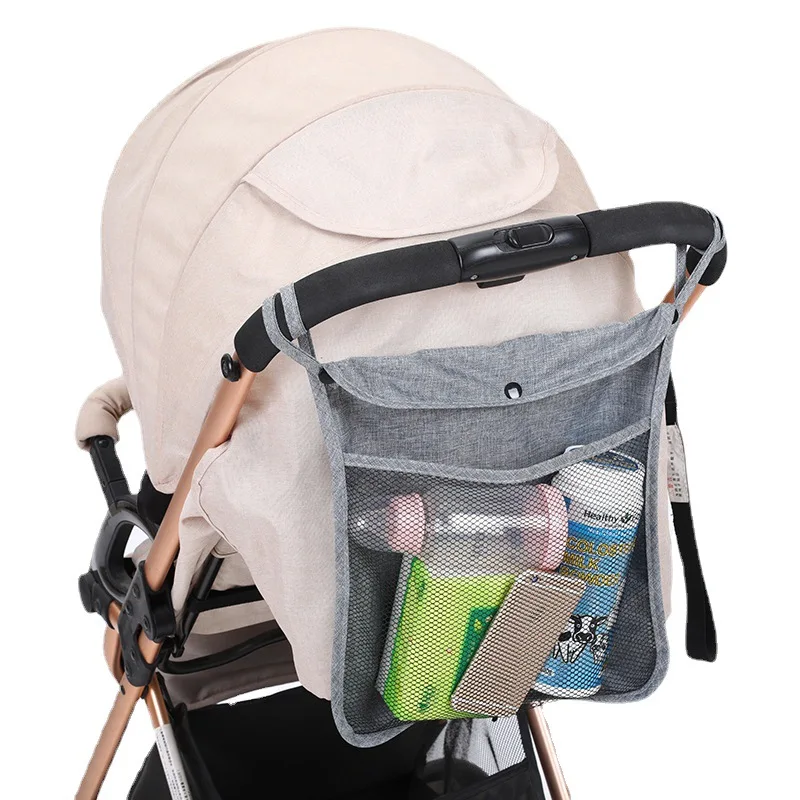 good baby stroller accessories	 Baby Stroller Bag Mesh Hanging Storage Bag Baby Trolley Bag Diaper Storage Seat Pocket Carriage Bag Stroller Accessories baby stroller accessories deals	