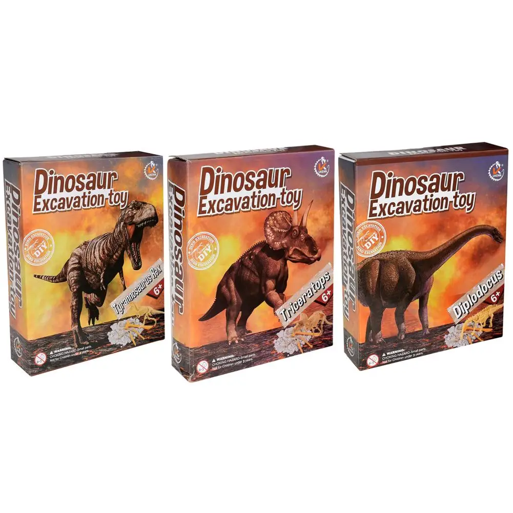 2019 в натуральную величину модель динозавра археологический игрушки в виде ископаемых животных DIY обучающие игрушки для детей земляных