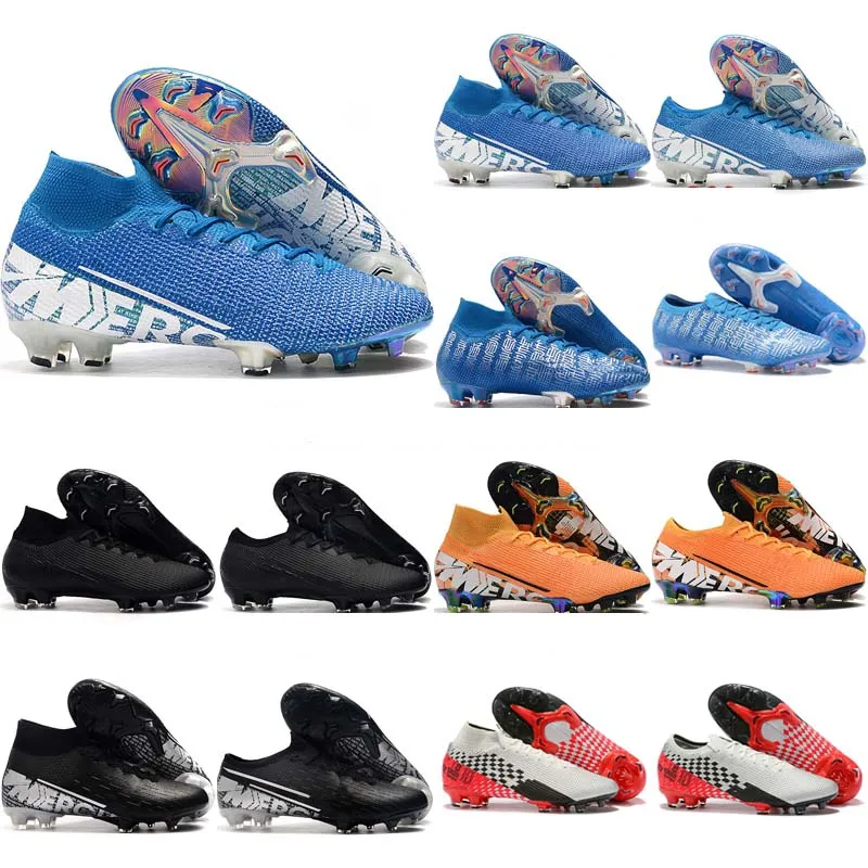 Лучшие продажи 2019 Superfly 7 Elite FG футбольные ботинки с высоким голенищем мужские