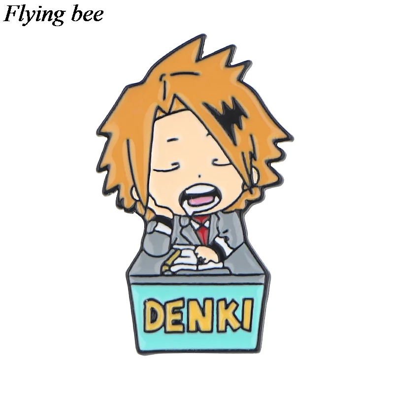 Flyingbee My hero academy брошь мультфильм эмаль булавки для женщин мужчин значок для рюкзака шапка личность булавка Шарм ювелирные изделия X0763