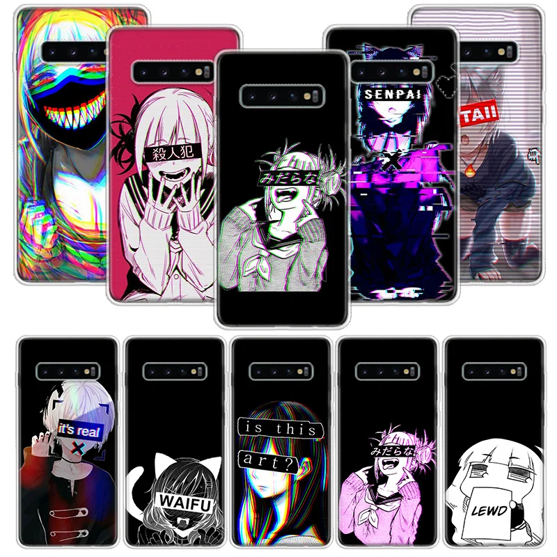 Чехол LEWD Sad Anime Aesthetic Senpai san для Samsung Galaxy S20 Ultra Note 10 9 8 S10E S9 S8 J4 J6 J8 Plus + Pro S7 S6 Soft