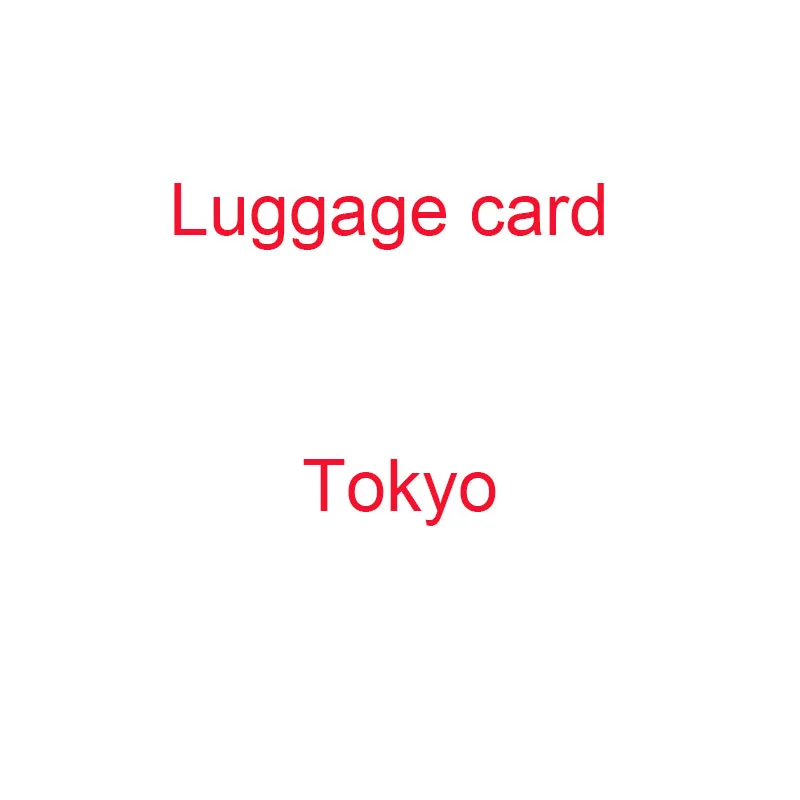 Прямая поставка багажная карта HB01 - Цвет: Tokyo