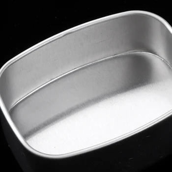 

5pcs 60ml Square Aluminium Tin Pot Cream Salves Herbs Jars Storage Container