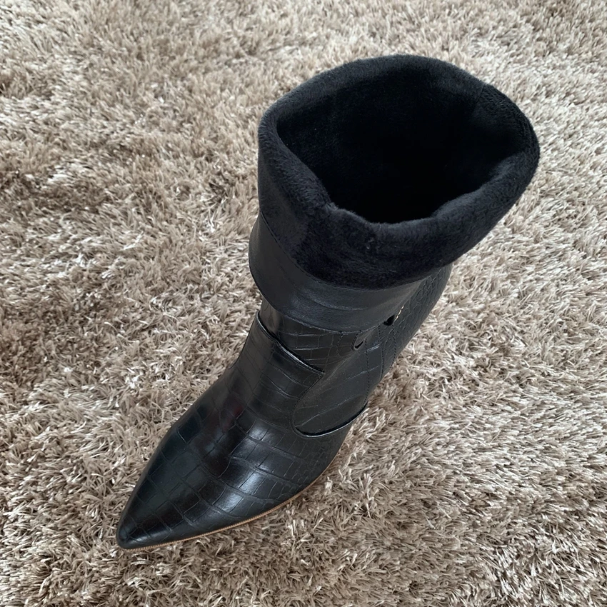 Новые женские сапоги до бедра; женские сапоги на платформе; Женские Сапоги выше колена; женская обувь на высоком каблуке; кожаные зимние сапоги на меху; Bottine