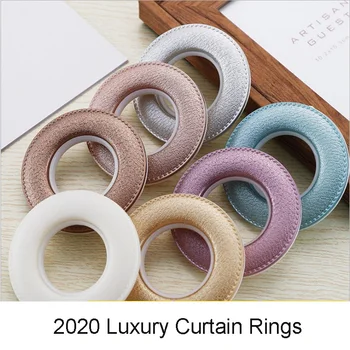 

2020 Curtain Rings Luxury Curtain Eyelets Buckles Oversize Curtains Curtain Cirle Silent Rings Rod Grommet ABS Accessories Roman