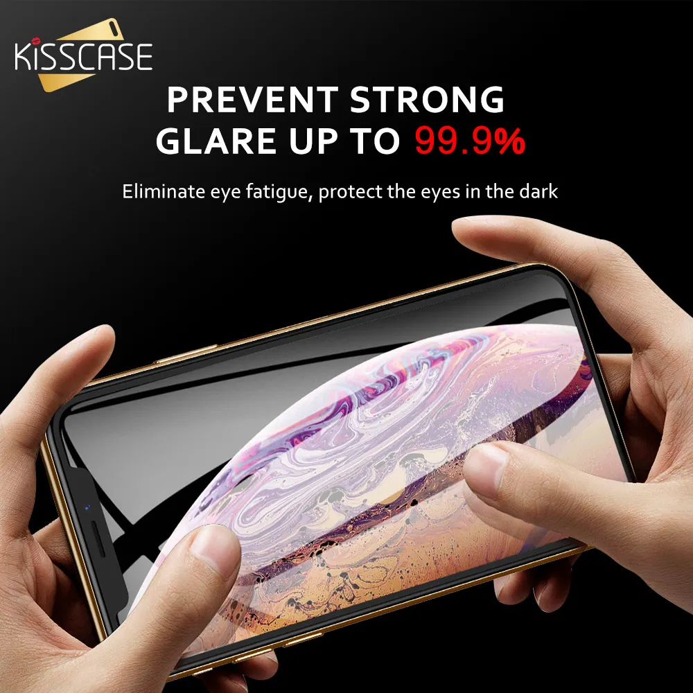  KISSCASE 2.5D Gehärtetem Glas Für iPhone 11 Pro Max Schutz Film HD Kratz Für iPhone 11 Schutz Glas 