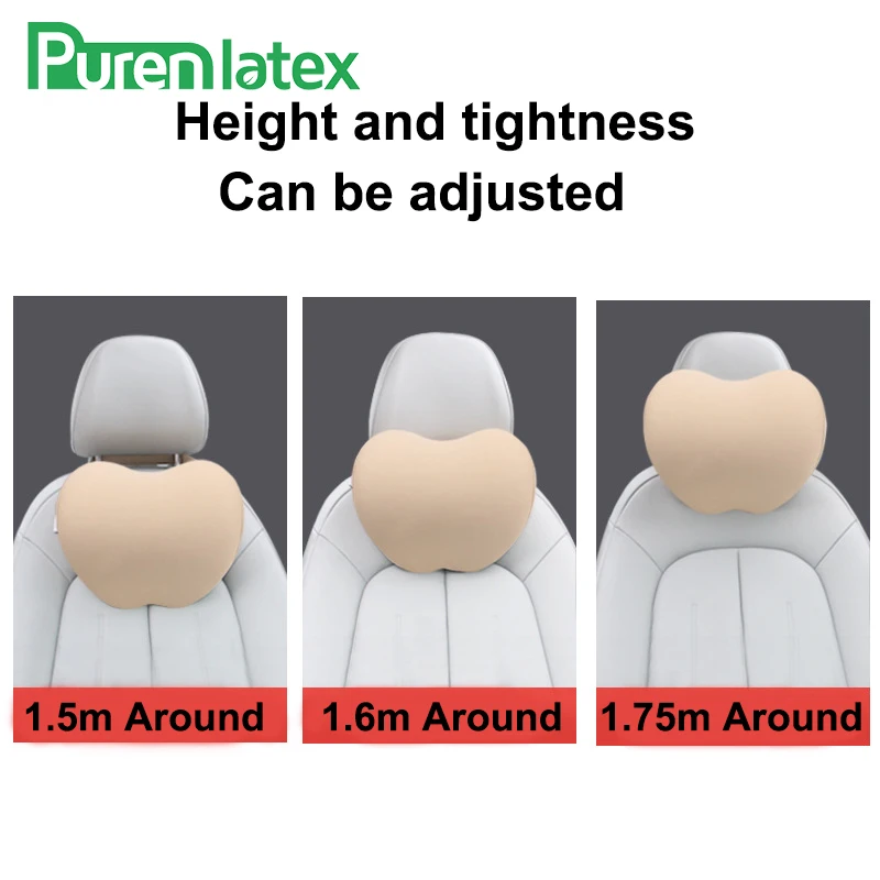 PurenLatex 26x12x22 см 3D автомобиль медленный отскок пены памяти подушка защита шейки шеи поддержка головы мягкий авто подголовник