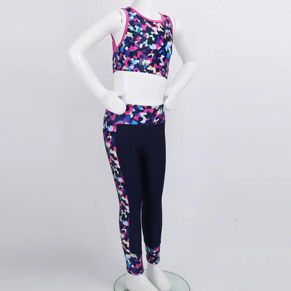 girls dance leggings and crop top