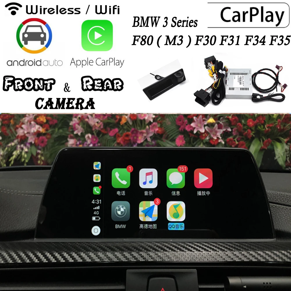 Беспроводная приставка Carplay для BMW 3 серии F80 ( M3 ) F30 F31 F34 F35 задняя Передняя