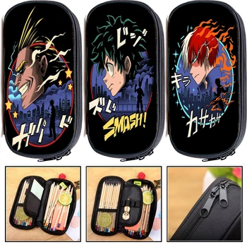 

Students My Hero Academia Pencil Case Kids Deku Pen Bag Teens Stationery Bag Child All Might Pencil Box Boys Girls Pencil Holder
