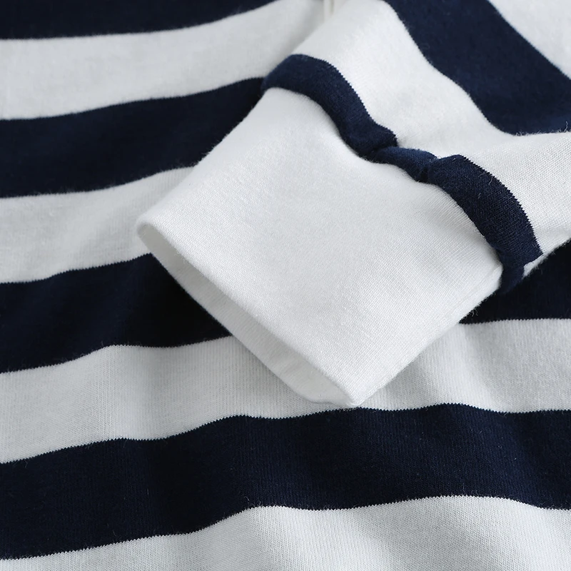 Spring Autumn Casual Children Newborn Boy Clothes Long Sleeve Hoodie Striped Printing Blouse Kids Infant Tops Sweater Wear New