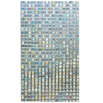 

Rainbow Decorative Window Film Tinted Static Self Adhesive Cling Glass Stickers 3D Mosaic Privacy Glass Foil