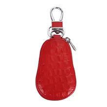 Ключница для ключей из искусственной кожи, держатель для женщин, ключница, органайзер для ключей, брелок для ключей, мужской чехол на молнии, унисекс, ключница