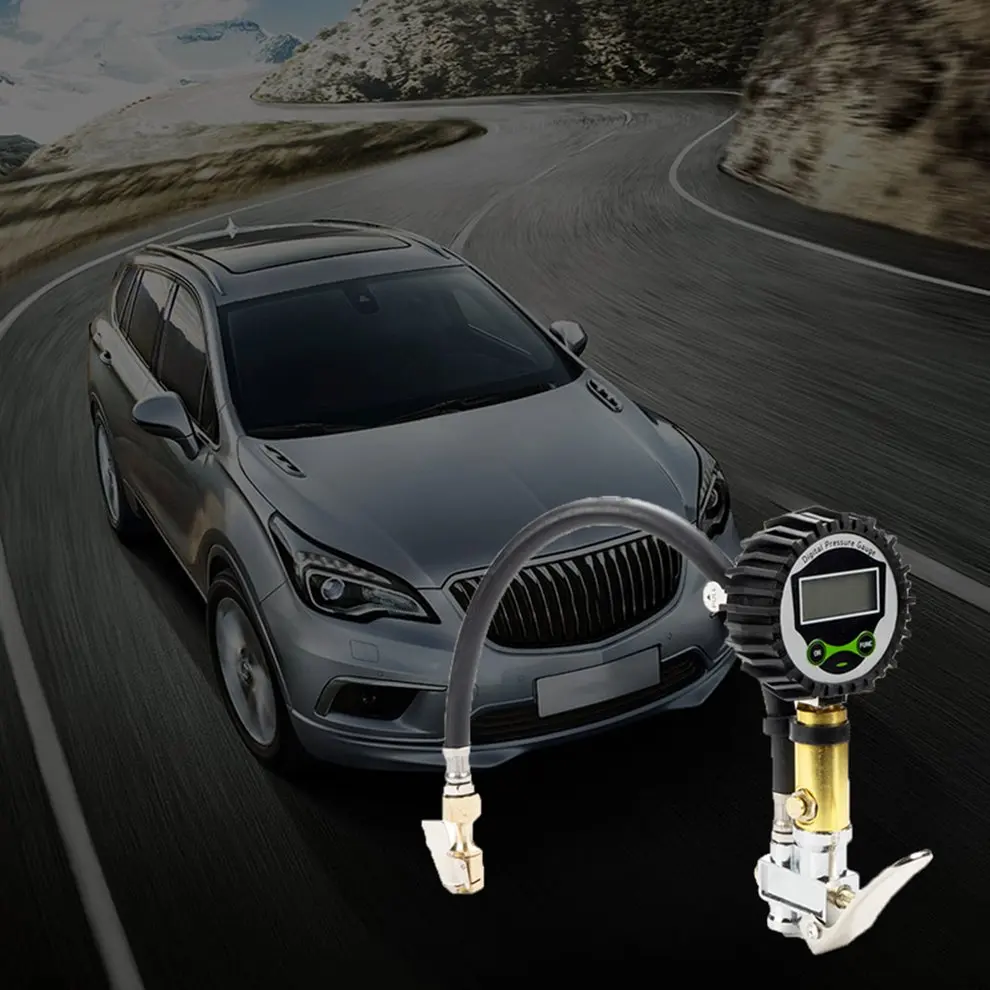 

Multi-Function Digital Display Tire Pressure Test Table Car Tire Pressure Gauge Air Gun Electronic Tire Pressure Gauge 1