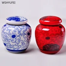 1 шт. красный фонарь Цветок Путешествия Портативный чайное уплотнение с крышкой кофе в зернах для конфет и печенья коллекция резервуар для хранения кухня хранения