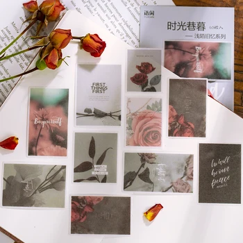 

The Old Memory Series Transparent Bullet Journal Decorative Stationery Stickers Scrapbooking DIY Diary Album Stick Lable