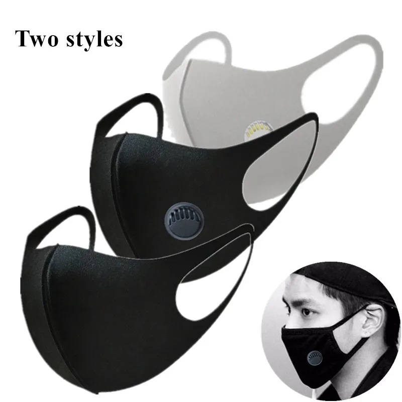 €0.78 35% СКИДКА|Респираторная Пылезащитная маска против утолщенных масок PM2.5 3D обрезанная дышащая маска с клапаном для мужчин и женщин с активированным углем противотуманная маска|Маски| |  - AliExpress