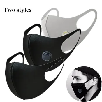 

Respiratory Dust Mouth Anti Mask Anti Thicken Masks PM2.5 3D Cropped Breathable Valve Men Women Activated carbon Anti-fog Mask