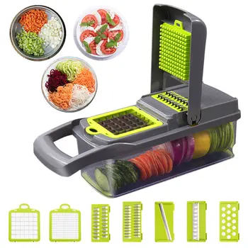 

Upgrade Multifunction Vegetable Cutter Kitchen Gadgets Garlic Press Steel Blade Potato Peeler Carrot Grater Kitchen Accessories