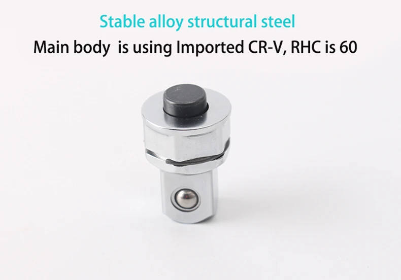 3 Pieces Wrench Socket Adapter Set 1/4 Inch 3/8 Inch 1/2 Inch Square Hex Handle Cr-V Quick Release Drive Sleeve Adapter