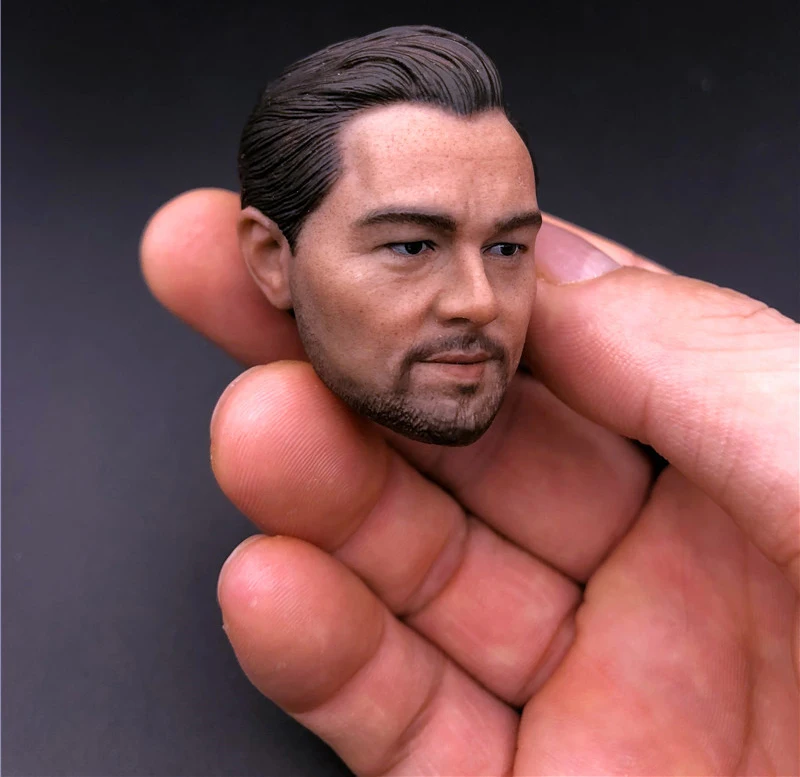 1/6 мужской фигурный аксессуар Leonardo DiCaprio Little Plum Oscar Winner Head Sculpt резная форма для 12 ''фигурка