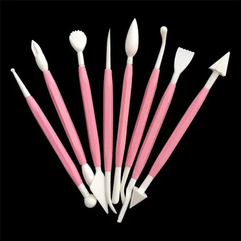 

8pcs/Lot 16 Decorating Tool Patterns Fondant Cake Decorating Flower Sugar Craft Clay Fondant Cake Free Shipping Modelling Tools