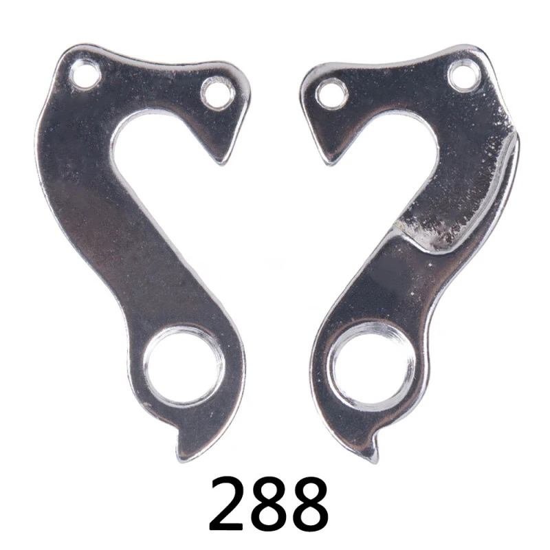 Aluminum Alloy Silver Bicycle Frame Parts Lug Fixed Transmission Rear Derailleur Hanger Cycling Frame Gear Tail Hook Parts - Цвет: 288