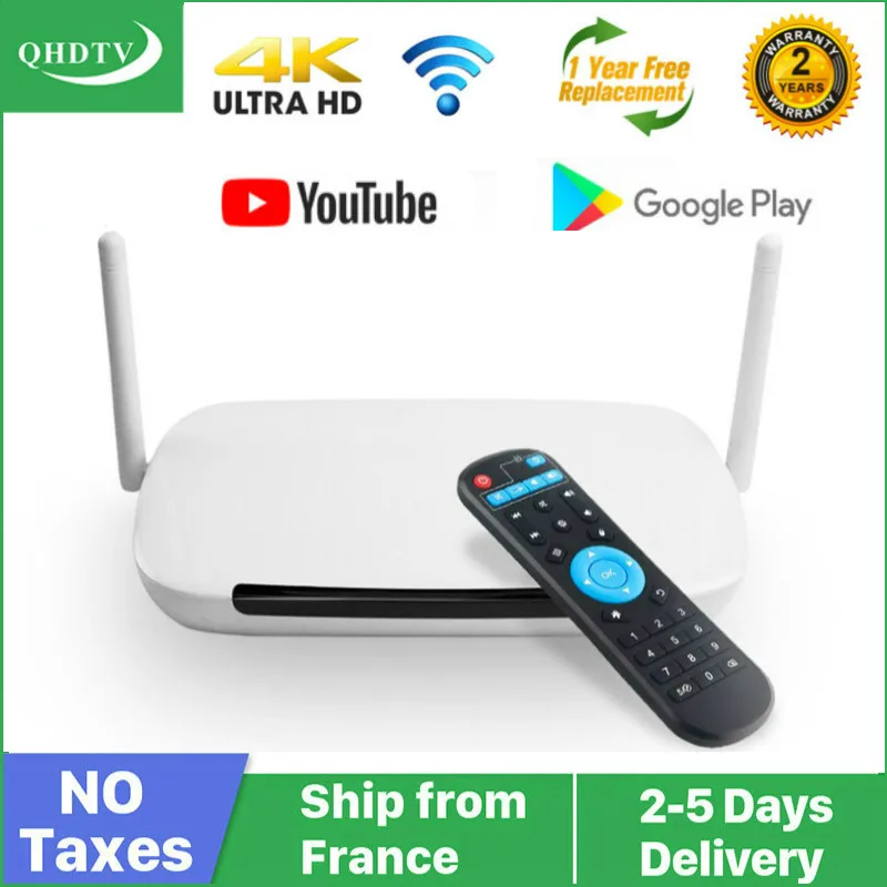 

4K Leadcool QHDTV Q9 Android Smart TV Box 8GB 16GB RK3229 Quad Core 2.4G WiFi H.265 FULL HD QHDTV code Media Player Set-top box