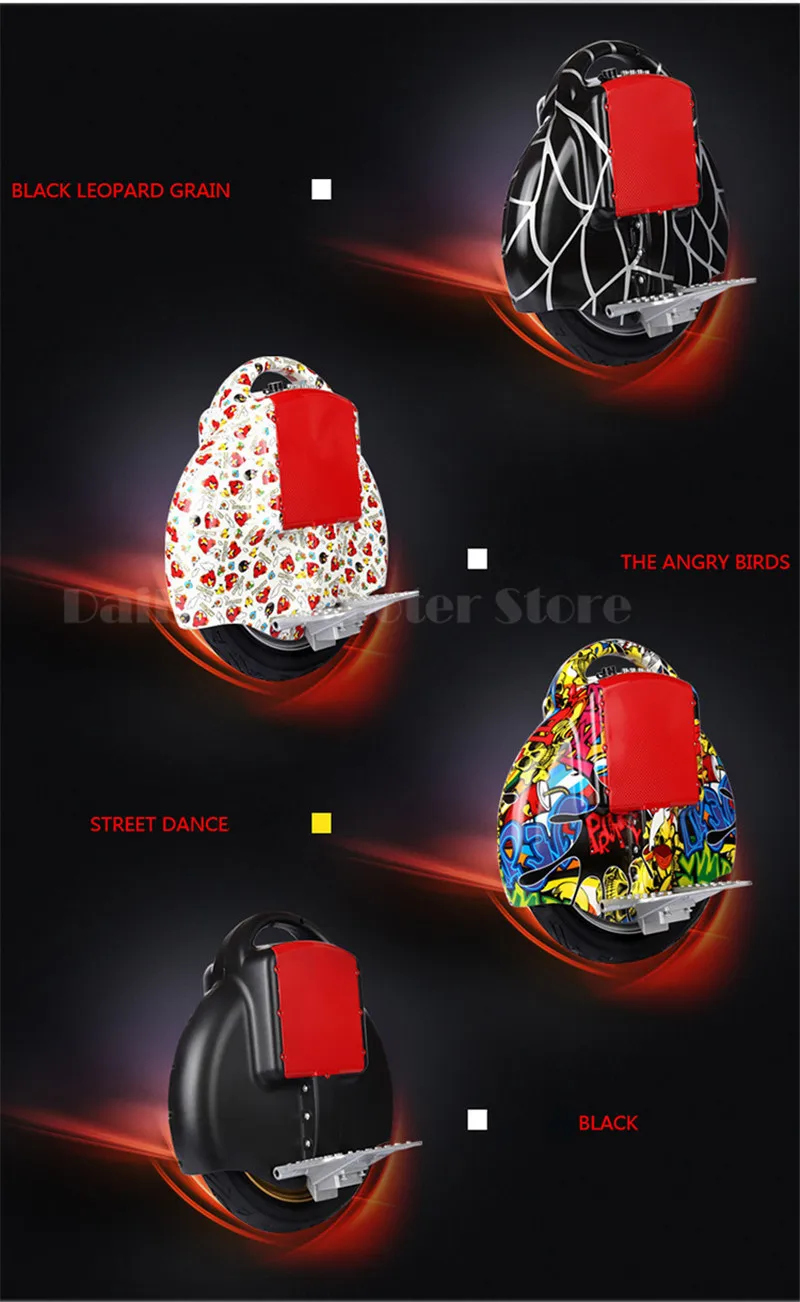 Daibot Electric Unicycle Scooter One Wheel Self Balancing Scooters With Training Wheel 14 Inch 60V Monowheel Scooter             (10)