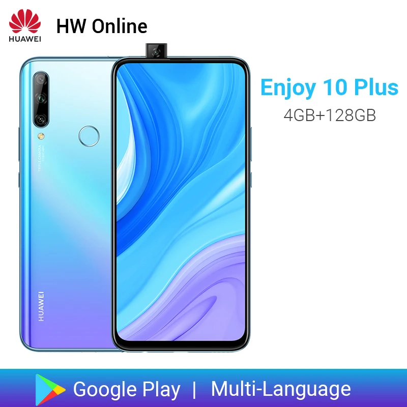 Huawei Enjoy 10 plus 4 Гб 128 мобильный телефон 6 59 &quotAndroid 9 1 Kirin 710F Восьмиядерный 48MP тройной