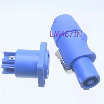 

DHL/EMS 10 LOTS 250V 25A 3Pin Plastic Housing LED Display Interface aviation Plug Connector blue -d2