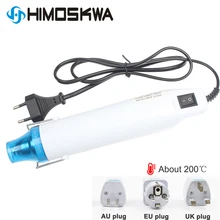 220 В Тепловая пушка, Электрический электроинструмент, горячий воздух, 300 Вт, температурный пистолет с поддерживающим сиденьем, термоусадочный пластик, сделай сам