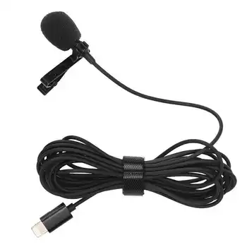 

Lavalier Microphone Video Recording Free Drive for IOS Phone Live Broadcast Interview