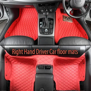 

Right hand drive/RHD Car floor mats Case for Renault Scenic Fluence Latitud Koleos Laguna Megane cc 5D car styling carpet floor