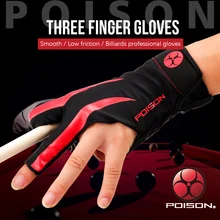

Original POISON Gloves Billiard Gloves One Piece Non-slip Lycra Fabric Pool Gloves Snooker Glove Billiard Accessories