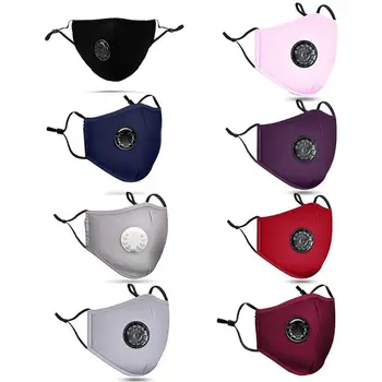 

Reusable Washable Dustproof Mask with Breathing Valve Anti-pollution Anti-smog Windproof Face Protective Cover