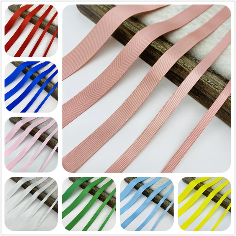 Grosgrain Ribbon 6/10/15/20/25/38/50mm 5ayrds for Wedding Christmas Decoration DIY Bows Crafts Gift Wrapping grosgrain ribbon