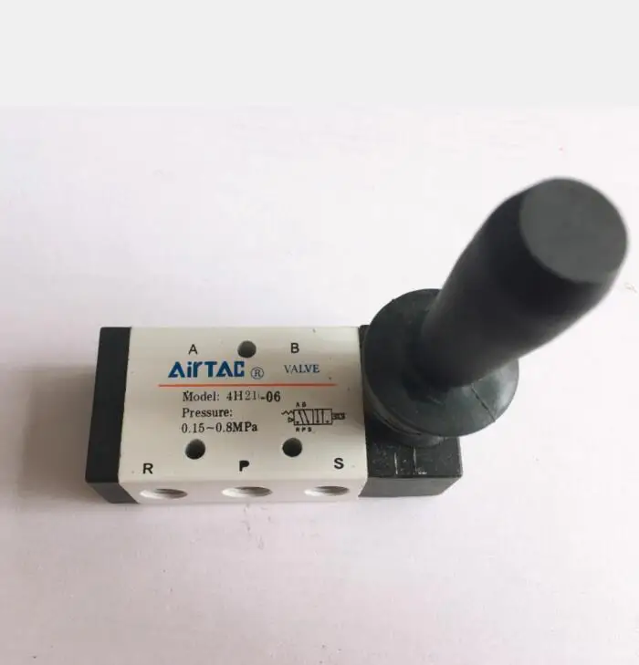 

5 Way 2 Position 1/8" BSPT Spring return manual valve 4HA210-06 cylinder control reversing switch valve