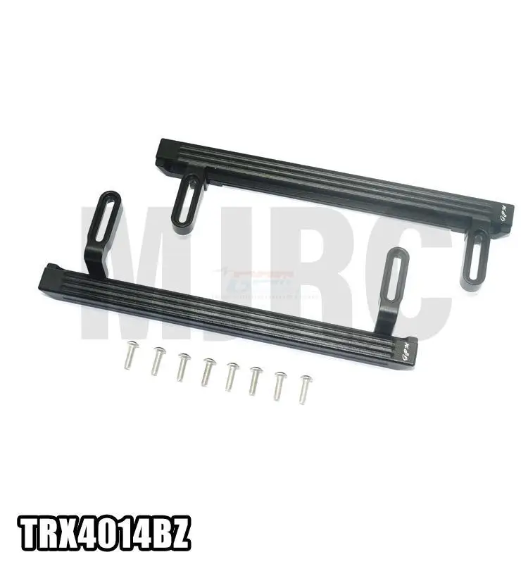 Traxxas TRX-4 Mercedes G500 TRX4 82096-4 имитация скалолазания автомобиля металлическая боковая педаль металлическая ножная педаль - Цвет: Черный