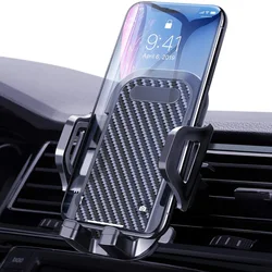 Universal Car Air Vent Phone Holder Stand, GPS and Smartphone Support (Black)