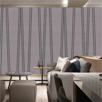 

milofi custom large wallpaper mural 3D black and white irregular stripes vertical line background wallpaper mural