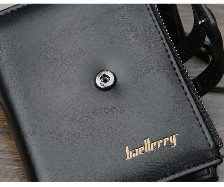 Мужской кожаный винтажный кошелек, маленький Модный высококачественный Многофункциональный кошелек для монет Prokect, мужской держатель для карт, клатч, портмоне