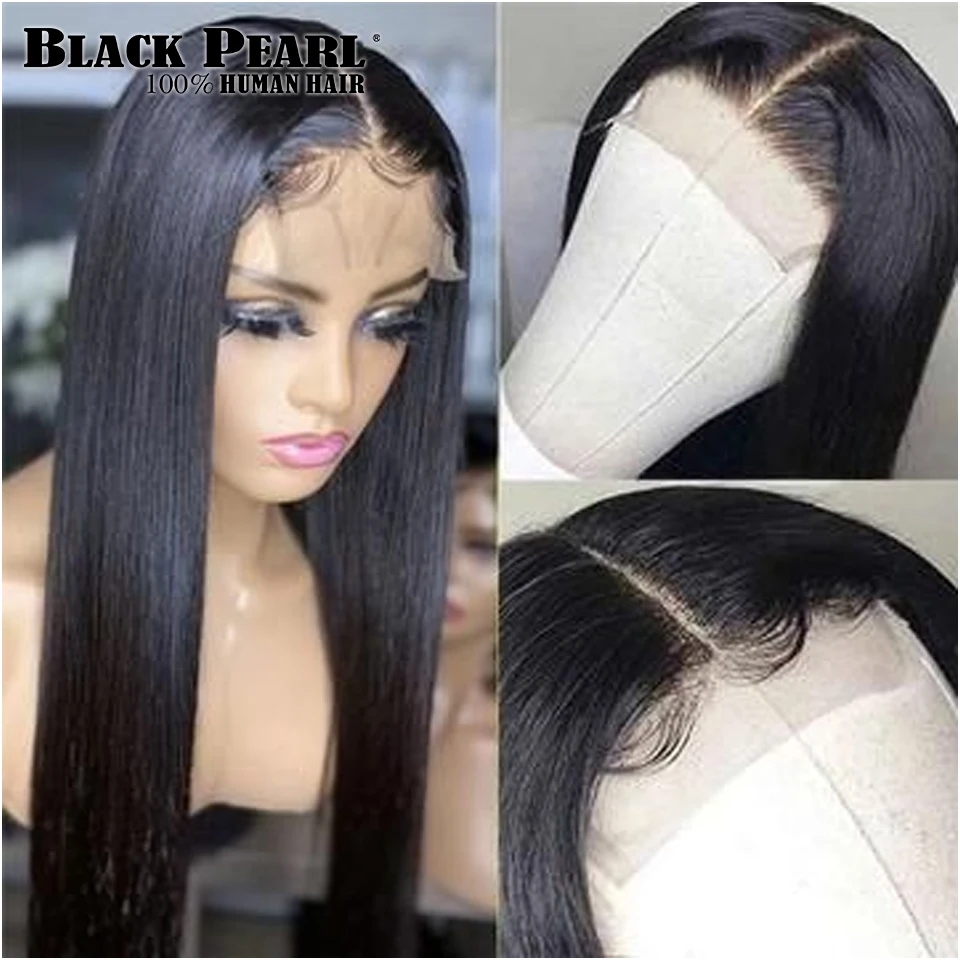 Bone Straight 220D Long Lace Front Human Hair Wigs Brazilian Remy Straight 4x4 Lace Front Wig Human Hair Wigs For Black Women