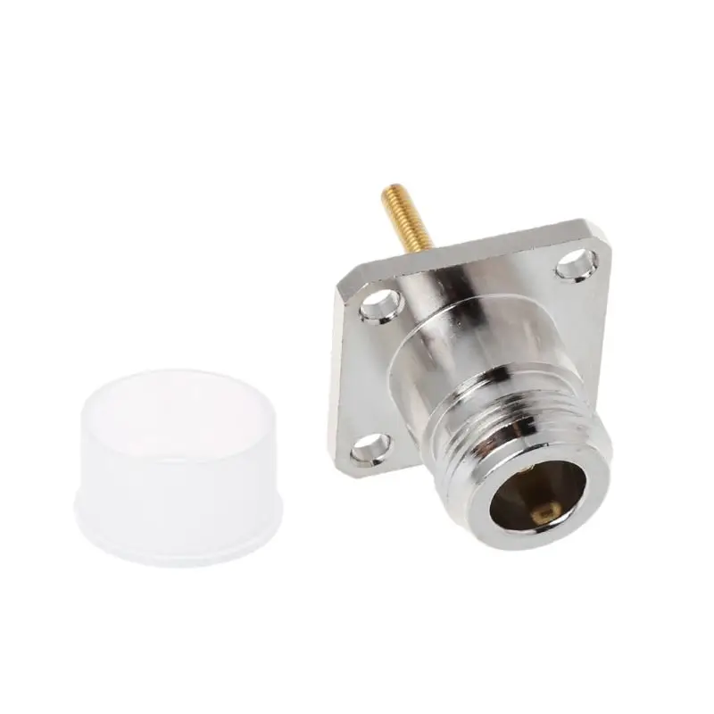 Brass N Female Jack Connector With 4 Hole Flange Mount Chassis RF Adapter Long Solder Pin Terminal P31A | Обустройство дома