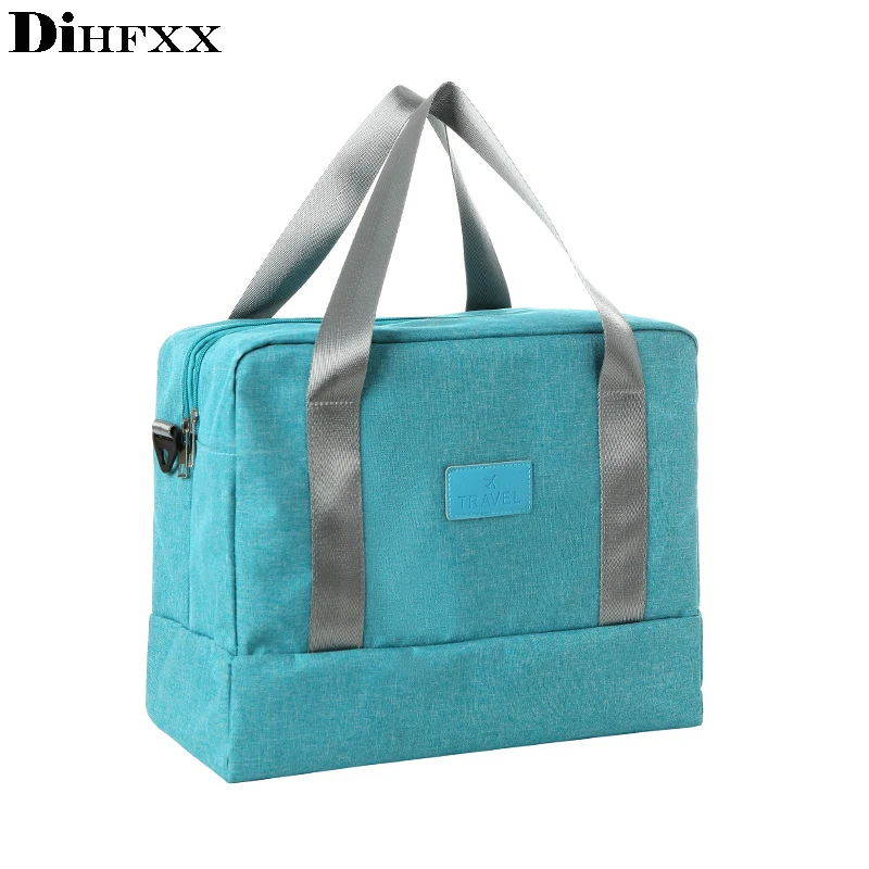 

DIHFXX High Capacity Women Tote Ladies Casual Solid Color Shoulder Bag Foldable Reusable Travel Women Shopping Beach Bag