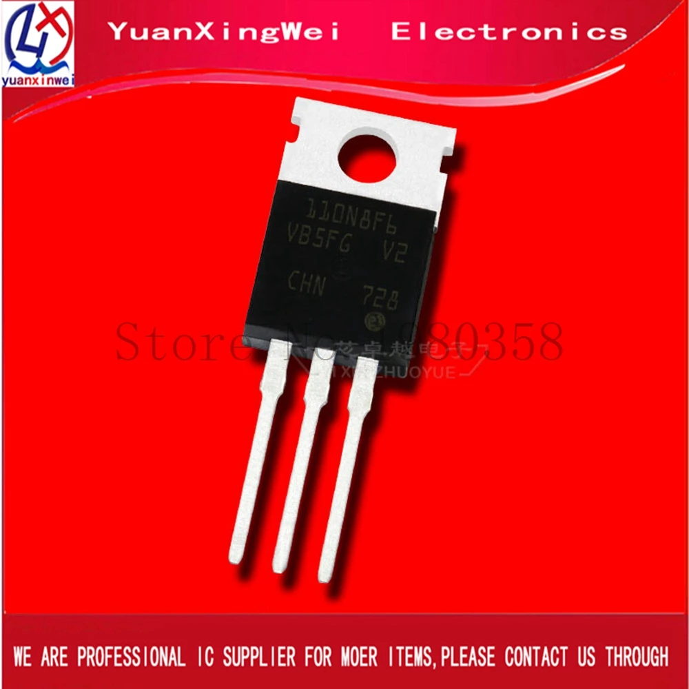 5 шт./лот STP100N8F6 100A 80V 100N8F6 TO220