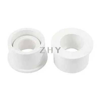 

30mm Inner Dia to 50mm OD Water Supply Pipe Tube Adapter Connector White 2 Pcs